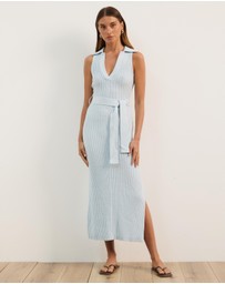Atmos&Here - Joni Sleeveless Rib Knit Midi Dress