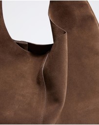 & Other Stories - Large Suede Tote - Brown