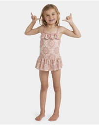 Billabong - Girls 0 to 5 Just For You One Piece Swimsuit