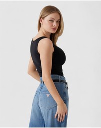 GUESS - Eco Black Cowl Neck Rika Top