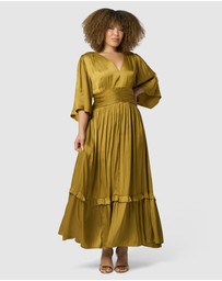 Pink Dusk by Curve Project - Work It Maxi Dress