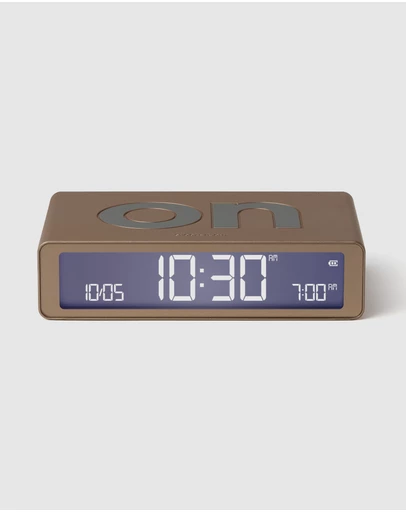 Lexon - Lexon Flip Classic Reversible Alarm Clock - Gold