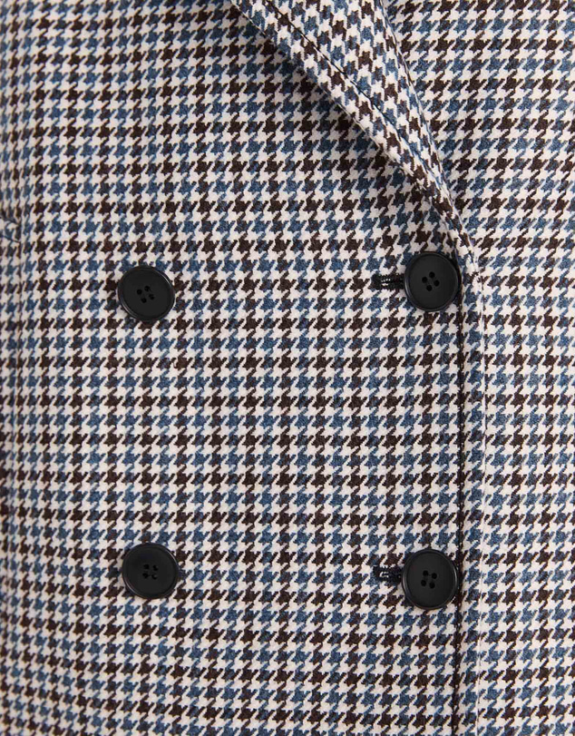 SABA - Prudence Wool Check Peacoat