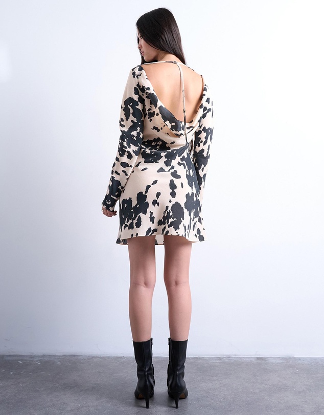 TOPSHOP - Soft Touch Cupro Cowl Back Mini Dress