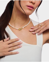 THOMAS SABO - THOMAS SABO Fluid Pearl Necklace in Gold