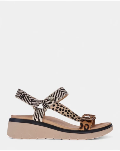 Mia Vita - Candice Sandal - Leopard Multi