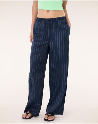 Dark Navy Pinstripe