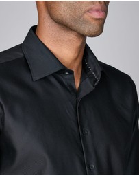 Abelard - Bottone Nero Evening Slim Fit Shirt