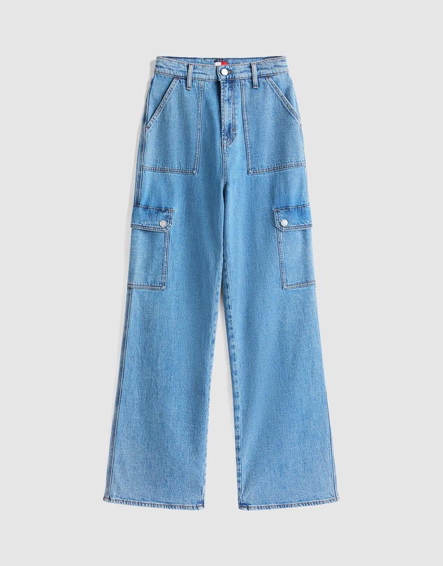 Tommy Jeans - Claire High Rise Wide Cargo Jeans