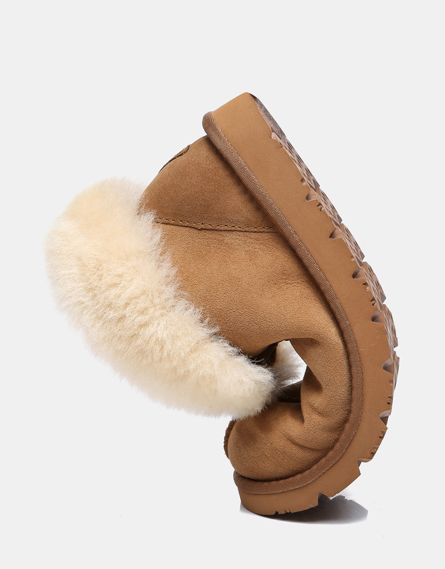 EVERAU - EverAU Ugg Mallow Slipper Sheepskin Upper House Shoes