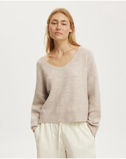 Cotton On - Softest Luxe Slouchy V Knit