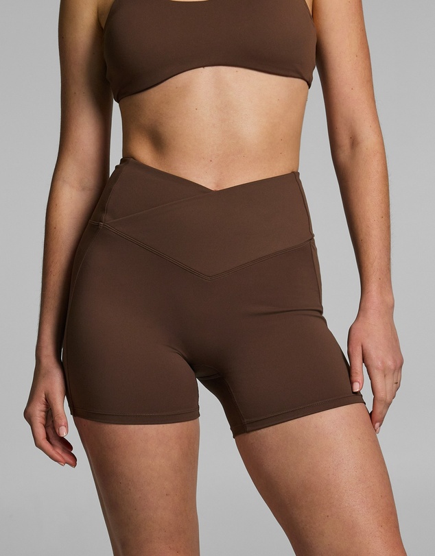 Rockwear - Cross Front Mid Thigh Bike Shorts