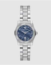 Emporio Armani - Silver Tone Analogue Watch