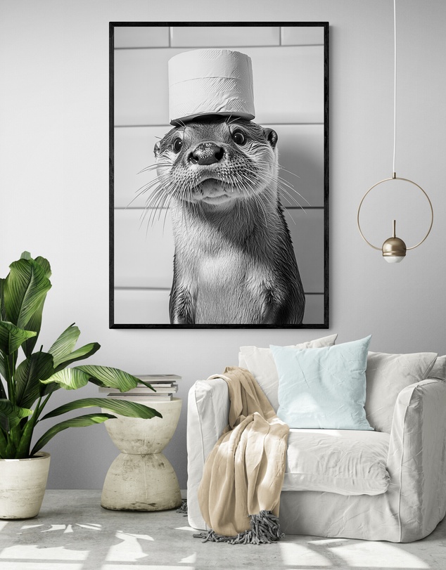 Inka Arthouse - Whimsical Otter Art Print