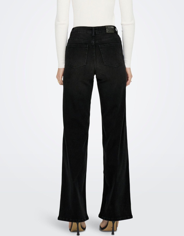 ONLY - Madison Blush High Waisted Stretch Wide Denim Jeans