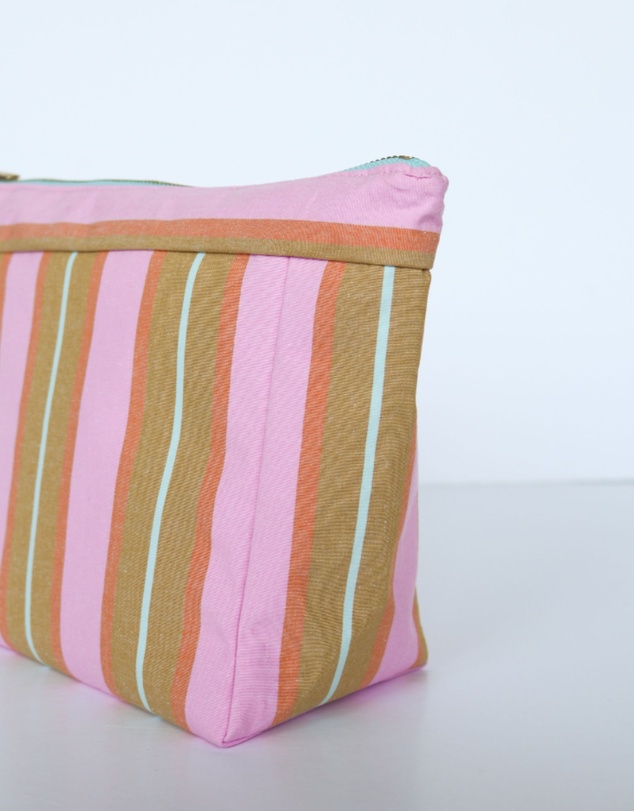 Mosey Me - Sunrise Stripe Cosmetic Bag