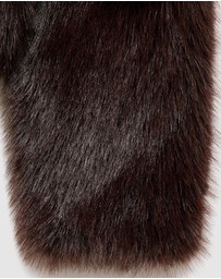 M.N.G - Faux-Fur Jacket With Zip