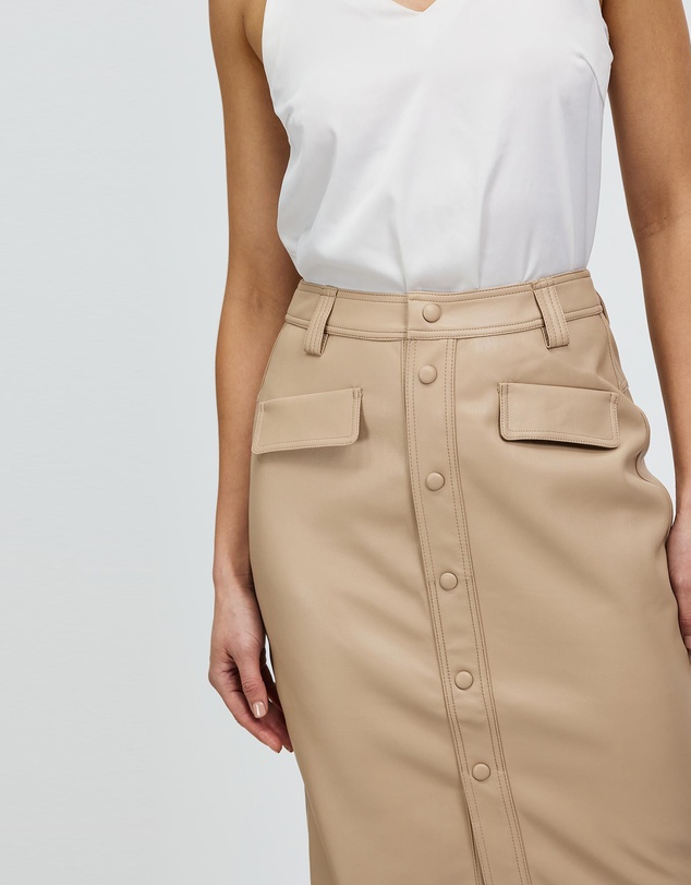 Grace Willow - Asymm PU Skirt