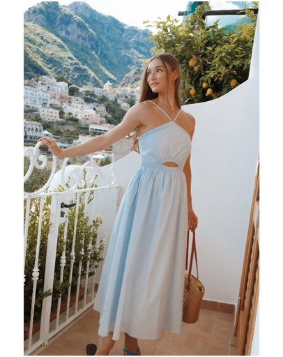 Petal & Pup - Madi Maxi Dress - Pale Blue