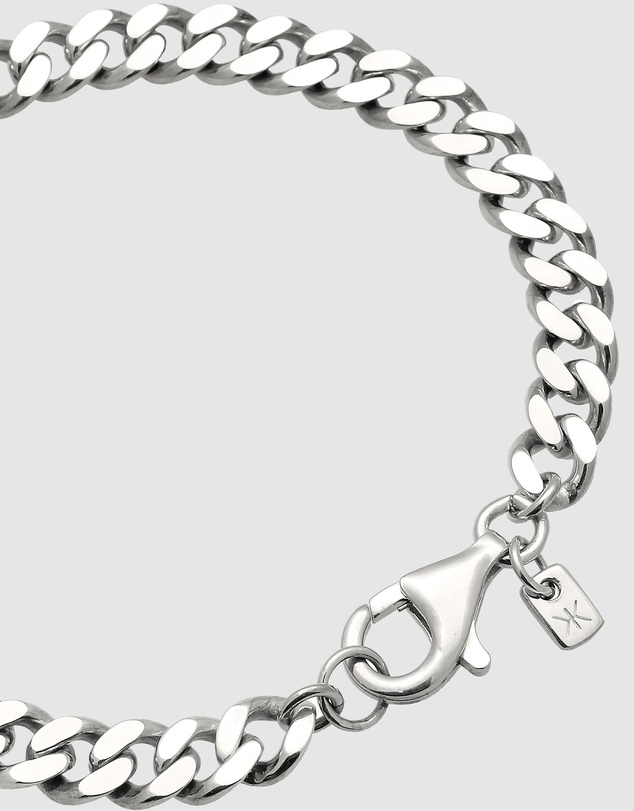 Kuzzoi - ICONIC EXCLUSIVE - Polished Curb Chain Bracelet in 925 Silver