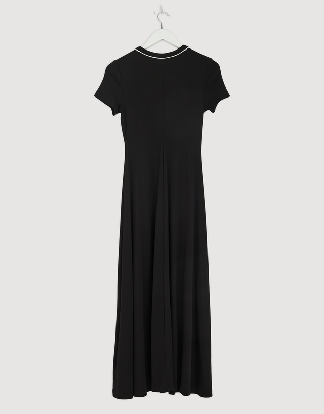 Revibe - Repaired Calli Taylor Rib Tee Midi Dress - AU 10