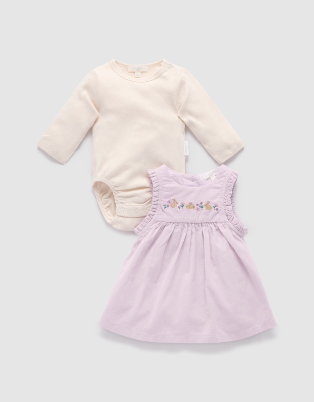 Purebaby - Bunny Pinnie Set - Kids-Babies