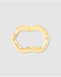 Wanderlust + Co - Scallop Gold Ring