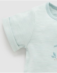 Purebaby - Australiana Short Growsuit- Babies
