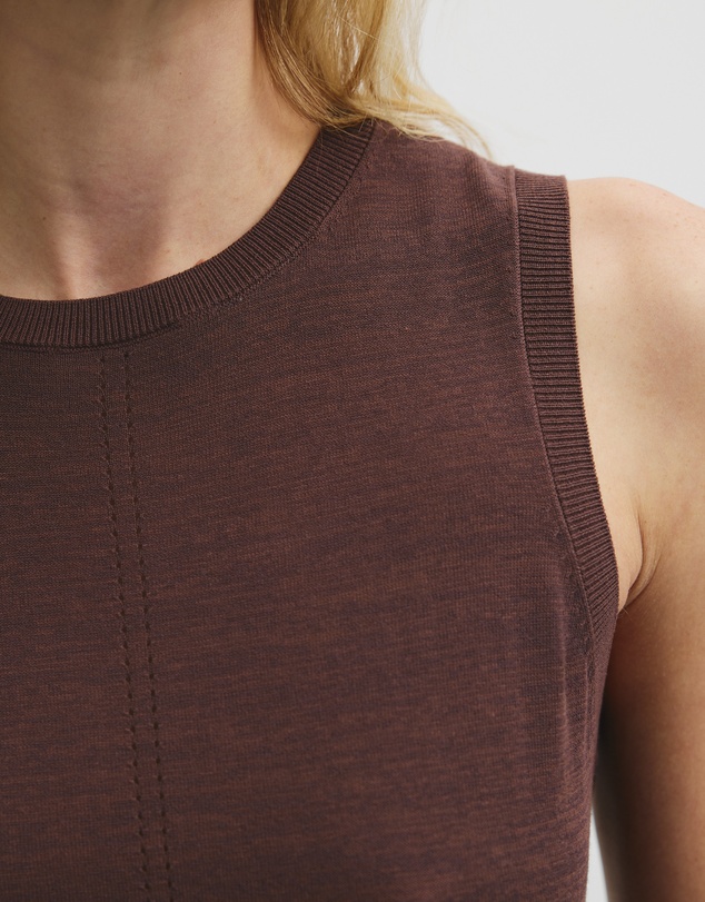 Country Road - Pointelle Detail Neck Tank
