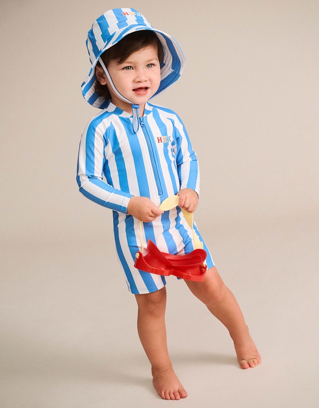 Huxbaby - Nautical Stripe Rashsuit - Babies-Kids
