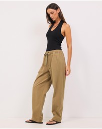 Calli - Matt Soft Twill Pants
