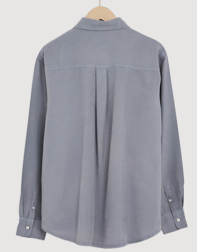 Revibe - Repaired Assembly Label Linen Mens Shirts L/S