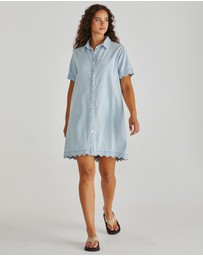 Sass - Vale Scalloped Denim Dress