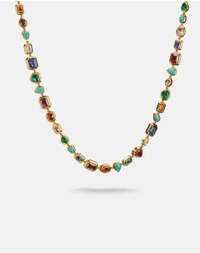 THOMAS SABO - THOMAS SABO Necklace with Multi-coloured Faceted Stones