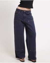 Neon Hart - Baggy Double Knee Carpenter Denim Jeans