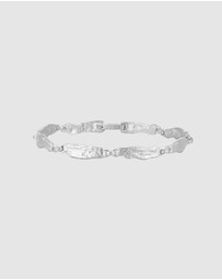 HOUSE OF SLANI - Textured Amara Silver Bracelet