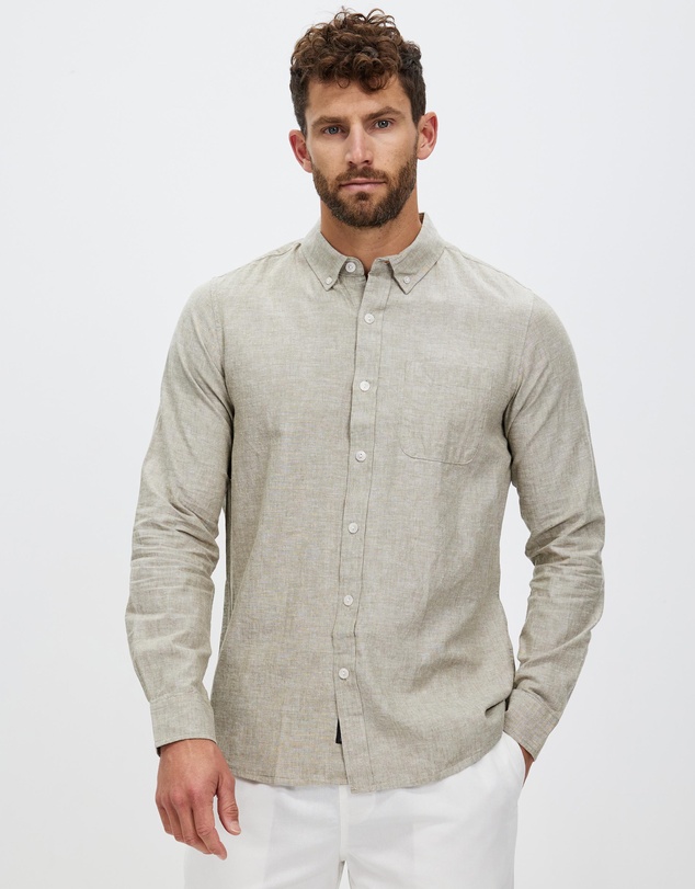 Staple Superior - Hamilton Linen Blend LS Shirt