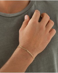 Michael Hill - Double Oval Curb Bracelet in 10kt Yellow Gold