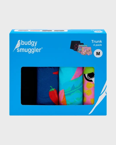 Budgy Smuggler - Men's Underwear Trunks 4 Pack in Spring Fling
