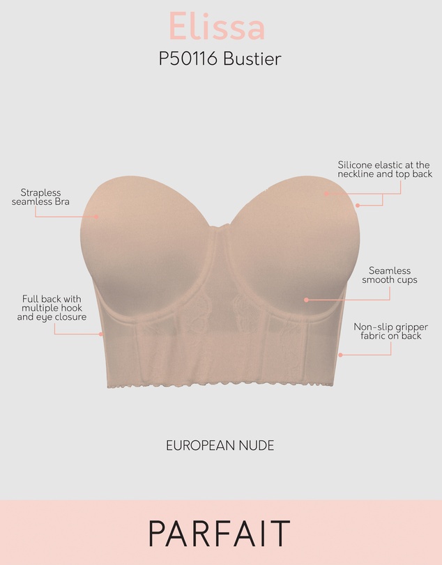 Parfait - Elissa Seamless Padded Longline Strapless Bra