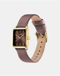 Jag - Sorrento Womens Brown Dial 24mm Brown Watch