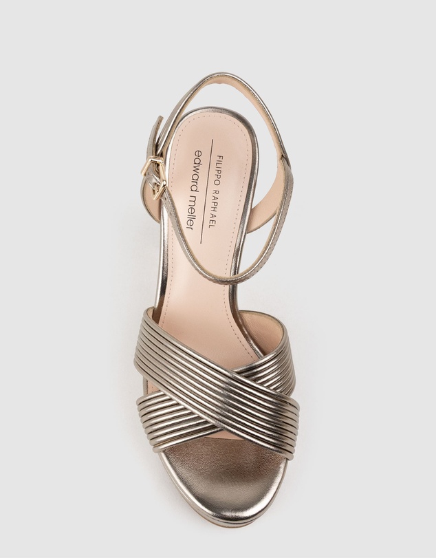 Edward Meller - SORROW110 Tubed Crossover Platform Sandal