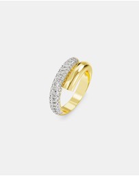 Swarovski - Dextera ring, White, Gold-tone plated