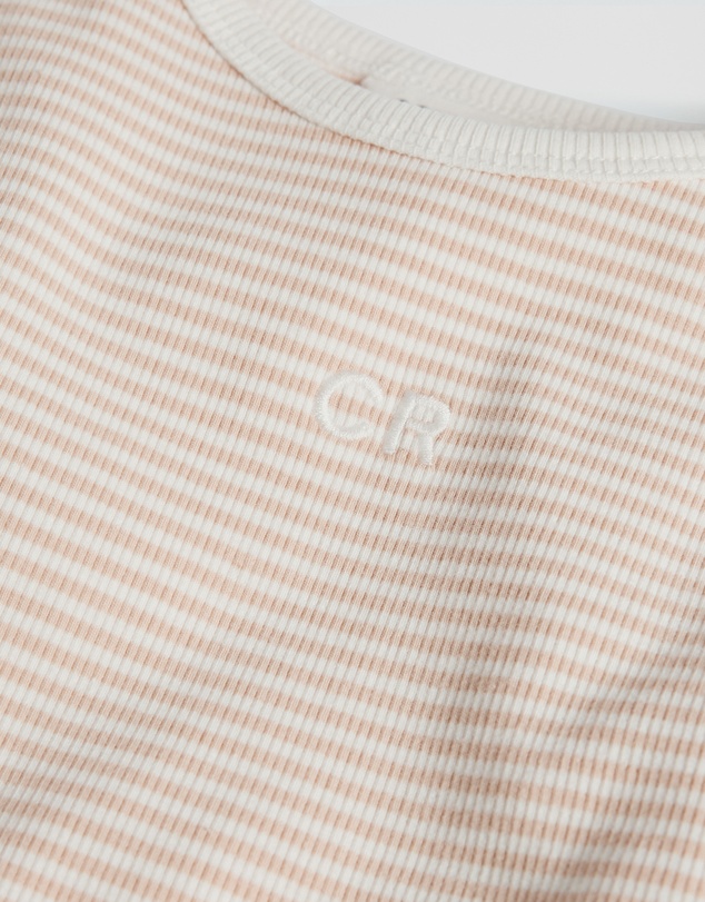 Country Road - Australian Cotton Blend Short Sleeve Stripe Rib T-shirt