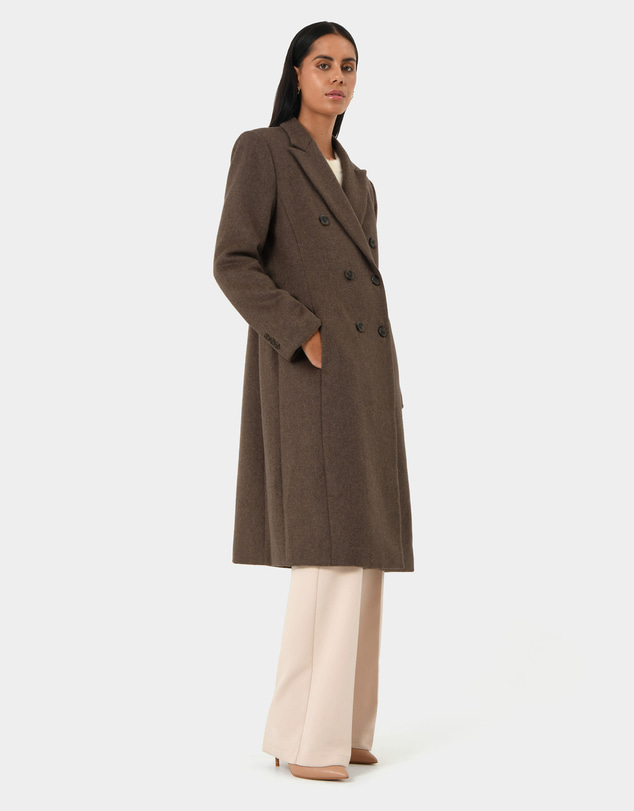 Forcast - Marjorie Peak Lapel Wool Coat