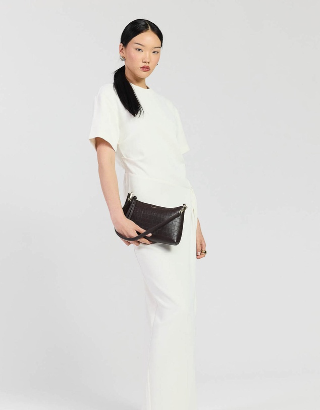 SABEN - Haven Shoulder Bag Cacao Croc