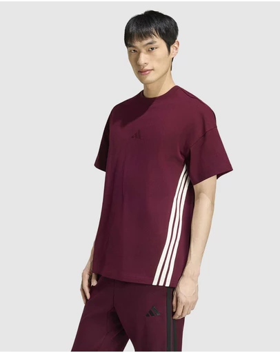 adidas Sportswear - Adidas Kit 3-Stripes Loose T-Shirt