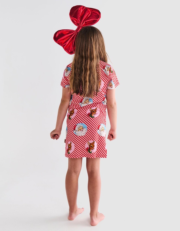 Kip&Co - I Love Christmas Spot Organic Cotton Short Sleeve Nightie - Kids