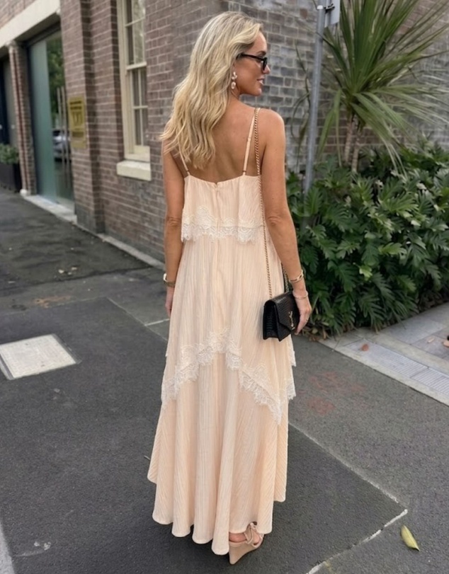 Esther & Co - Qiana Dress - Vanilla Romance