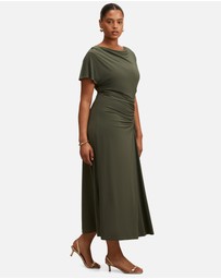 Forever New Curve - Tahnee Curve Grown On Sleeves Maxi Dres